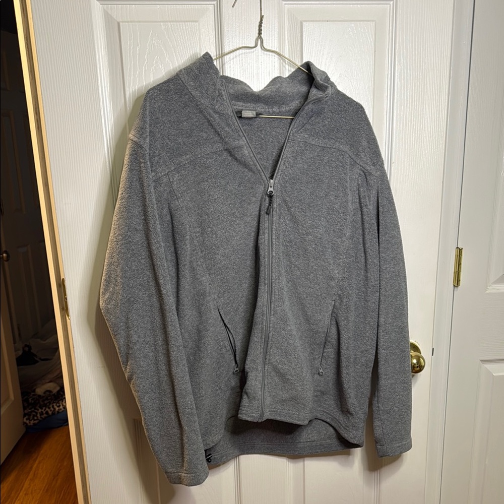 Grey zip up jacket